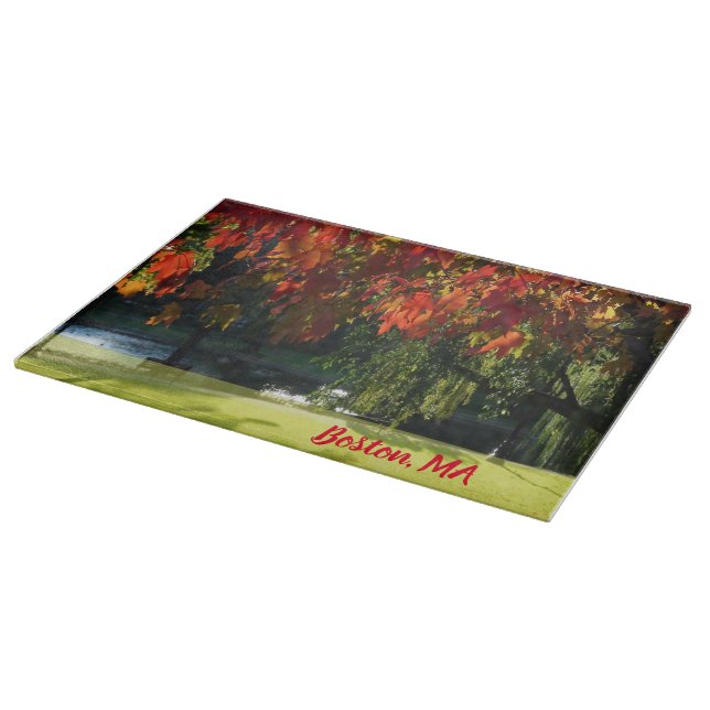 Fall Foliage von Boston Schneidebrett (Ecke)