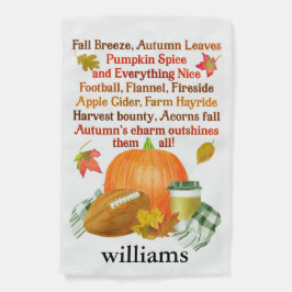 Fall Football Pumpkin Latte Personalisiert
