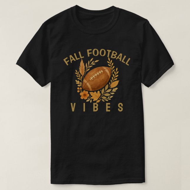 Fall Football Vibes T-Shirt (Design vorne)