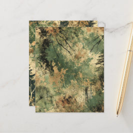 Fall Forest Floor gestresste Tinte Scrapbook Papie
