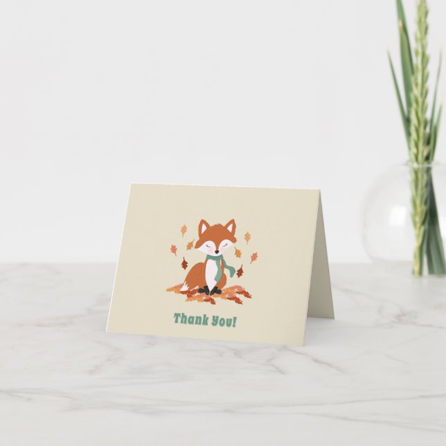 Fall Fox Woodland Geburtstag (Vorderseite)