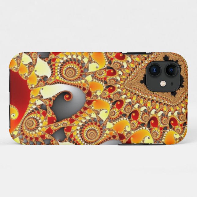 Fall Fraktal Case-Mate iPhone Hülle (Rückseite (Horizontal))