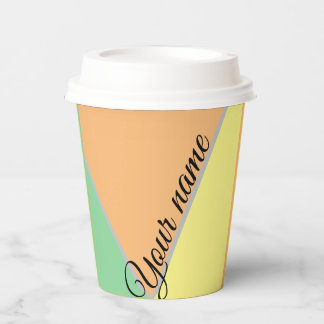 Fall für das iPhone "Retro Vintag Colors" Pappbecher