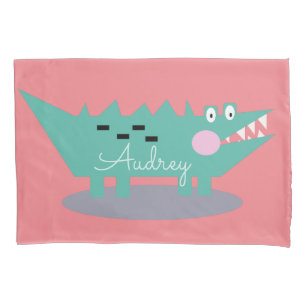 Fall für den niedlichen Alligator-Namen Pillow Kissenbezug