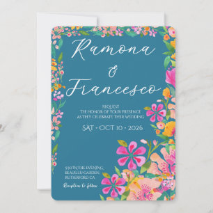 Fall Für Dich Aquarell Florale Hochzeitseinladung Einladung