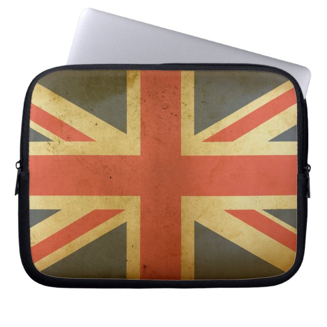 Fall für die britische Flagge Laptopschutzhülle (Vorderseite)
