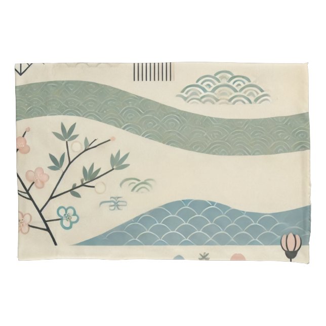 Fall für ein asiatisches Kunstdesign Kissenbezug (Vorderseite)