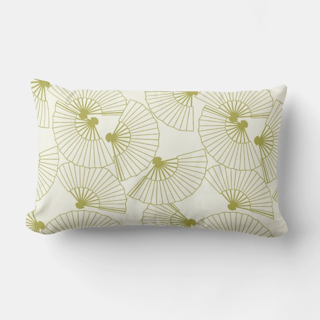 Fall für japanisches Lüfterdesign Lendenkissen (Vorderseite)