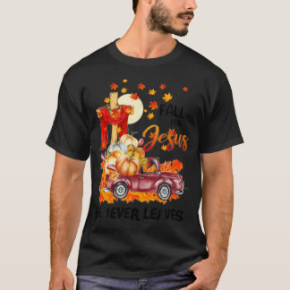 Fall für Jesus, er Verlasse nie Jesus Christi über T-Shirt