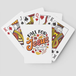 Fall für Jesus, er Verlasst nie Erntedank fallen Spielkarten