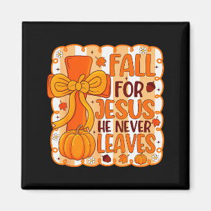 Fall Für Jesus Er Verlässt Niemals Herbst Christli Magnet