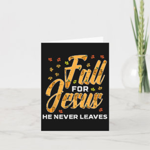 Fall für Jesus Erntedank Herbst Christlichen Männe Karte