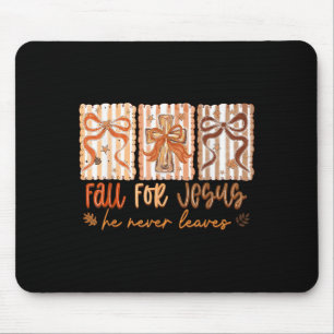 Fall für Jesus, Verlasse er nie Christlichen Thank Mousepad