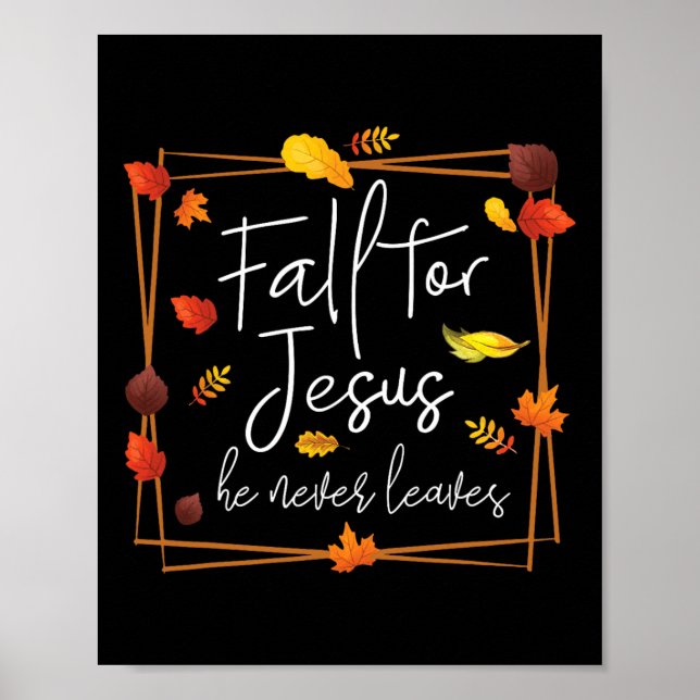 Fall für Jesus Verlasse er nie Herbst als Chris Poster (Vorne)