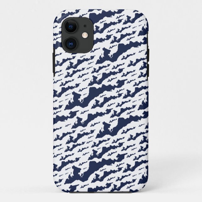Fall für klassische Fishers Island-Logo Case-Mate iPhone Hülle (Rückseite)