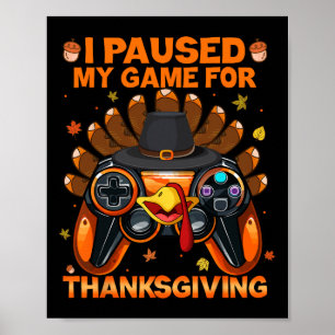 Fall Gaming Controller Türkei Funny Boy Kids Poster