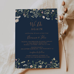 Fall Garden Wildblume machen wir wieder neu Einladung