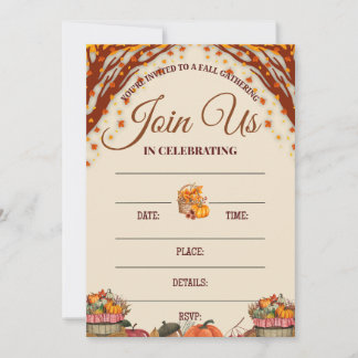 Fall Gathering Celebration Design Einladung