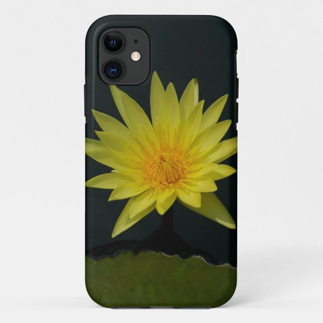 Fall Gelbe Lotus Wasserlilie Case-Mate iPhone Hülle (Rückseite)