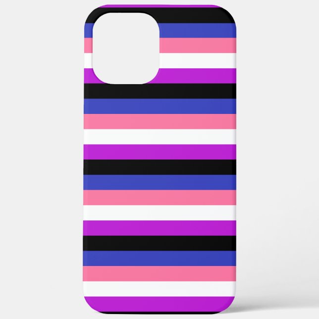 Fall Genderfluid Flag Farben Case-Mate iPhone Hülle (Rückseite)