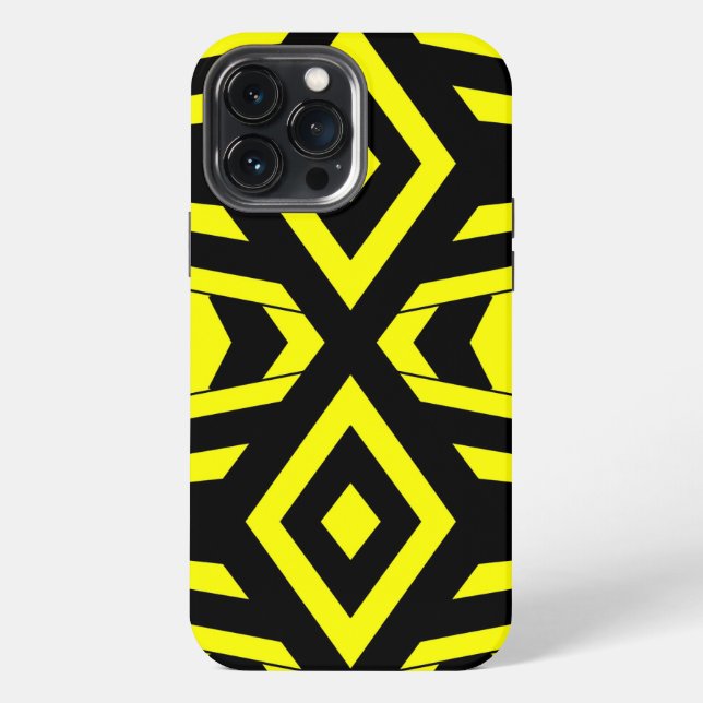 Fall geometrischer Bee Case-Mate iPhone 13 Pro Max Hülle (Rückseite)