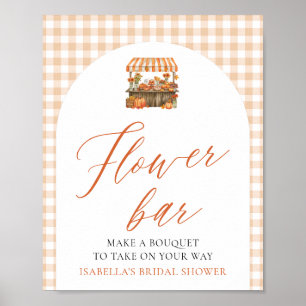 Fall Gingham Fresh Off The Market Blume Bar Poster