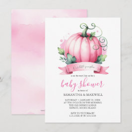 Fall Girl Baby Duwer Einladungen Kleine Pumpkin