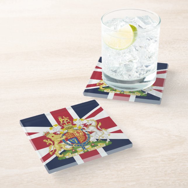 Fall Glasuntersetzer (Schrägansicht)