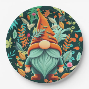 Fall Gnome Pappteller