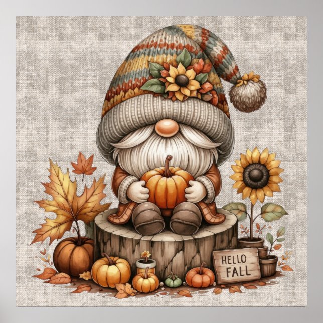 Fall Gnome Poster (Vorne)