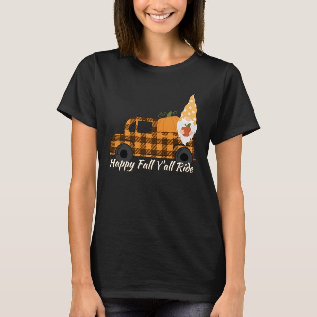 Fall Gnome Shirt | Happy Fall Y'All Gnomes | Gnome (Vorderseite)