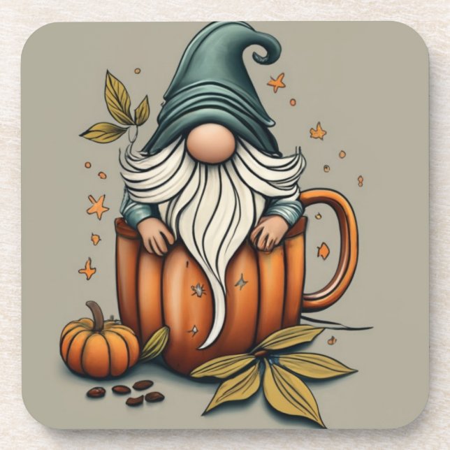 Fall Gnome Untersetzer (Vorderseite)