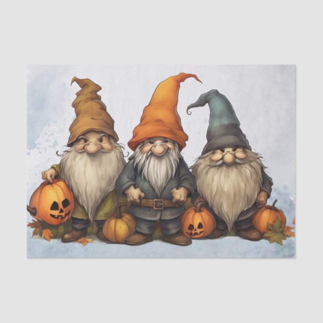 Fall Gnomes Seidenpapier (Vorderseite)
