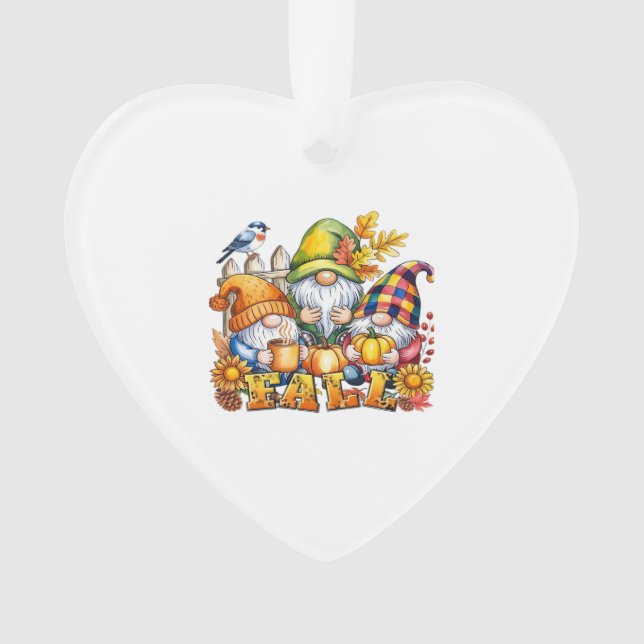 Fall Gnomes Sublimation Autumn Love Classic T-Shir (devant)