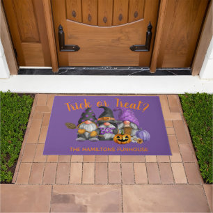 Fall Gnomes Trio Watercolor Halloween Fußmatte