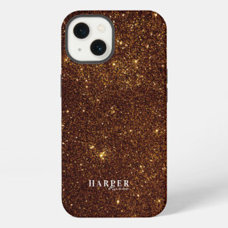 Fall Gold Glitzer Individuelle Name Case-Mate iPho iPhone Hülle