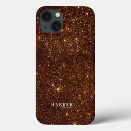 Fall Gold Glitzer Individuelle Name Case-Mate iPho iPhone Hülle