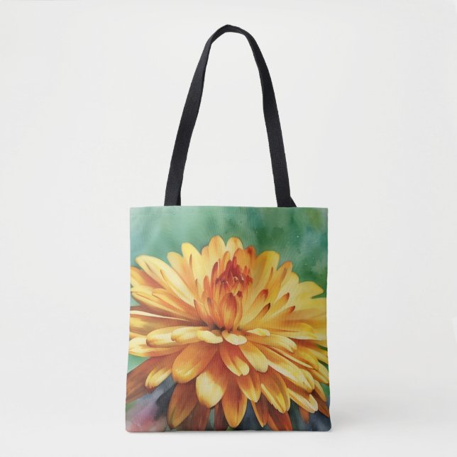 Fall Gold Mum Blume Blumenstrauß Tasche (Vorderseite)