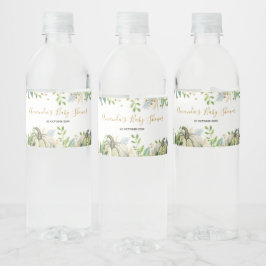 Fall Gold und White Pumpkin Water Flaschen Labels