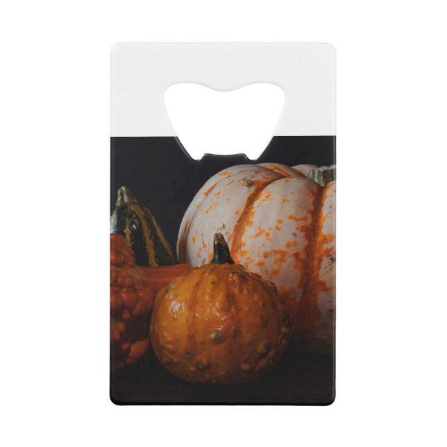 Fall Gourds und Pumpkin Geldbeutel Flaschenöffner (Vorderseite)