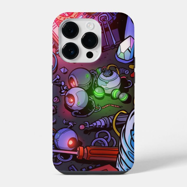 Fall Graffiti Gaming Case-Mate iPhone 14 Pro Hülle (Rückseite)