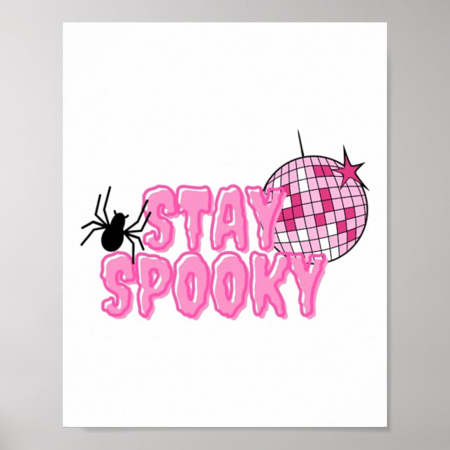Fall Graphic T-Shirts - Spooky Disco Party Poster (Vorne)