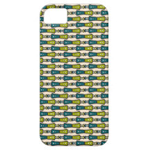 Fall Green Aquamarin Black Cream Tribal iPhone 5/5