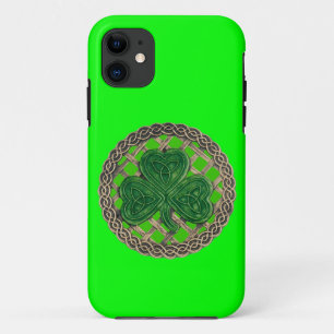 Fall "Green Kleeblatt & Celtic Knots iPhone 5" Case-Mate iPhone Hülle
