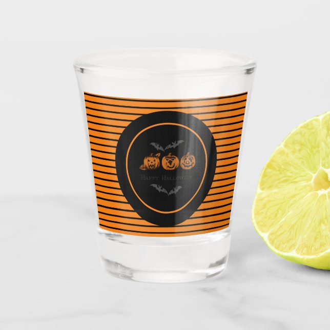 Fall/Halloween/Kürbis Schnapsglas (Vorderseite)