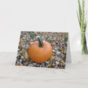 Fall-Halloween-Kürbiskarte Karte