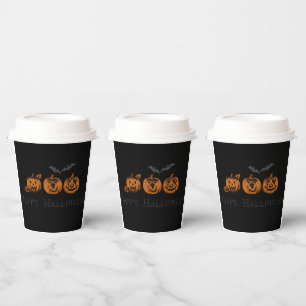 Fall-/Halloween-/Kürbispapier-Cups Pappbecher
