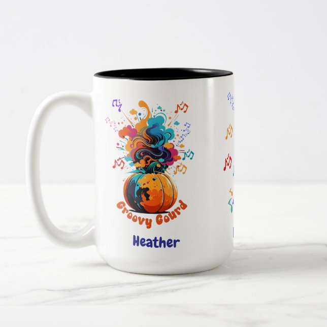Fall/Halloween two tone coffee mug Zweifarbige Tasse (Links)