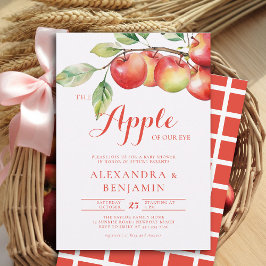 Fall Harvest Apfelzweig Coed Couple Baby Dusche Einladung