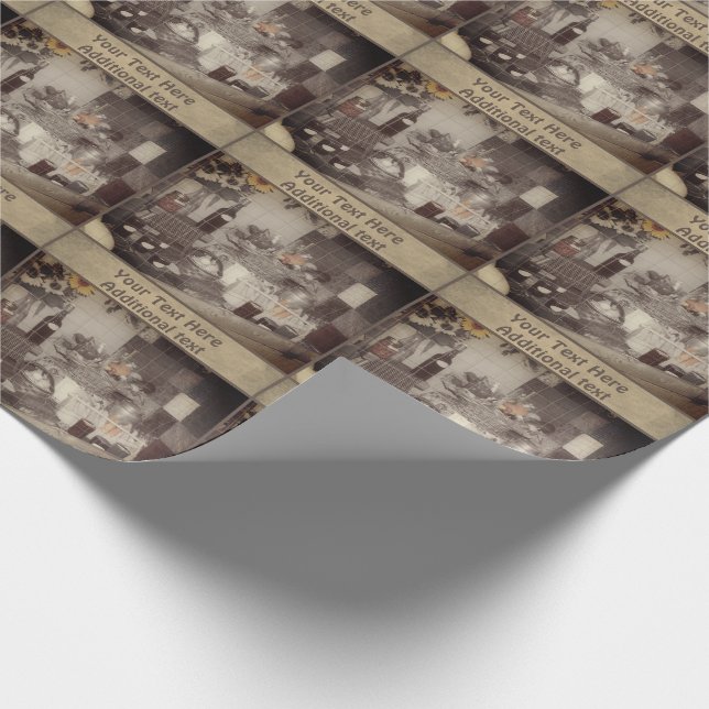 Fall Harvest Country Fair Display Personalisiert Geschenkpapier (Ecke)